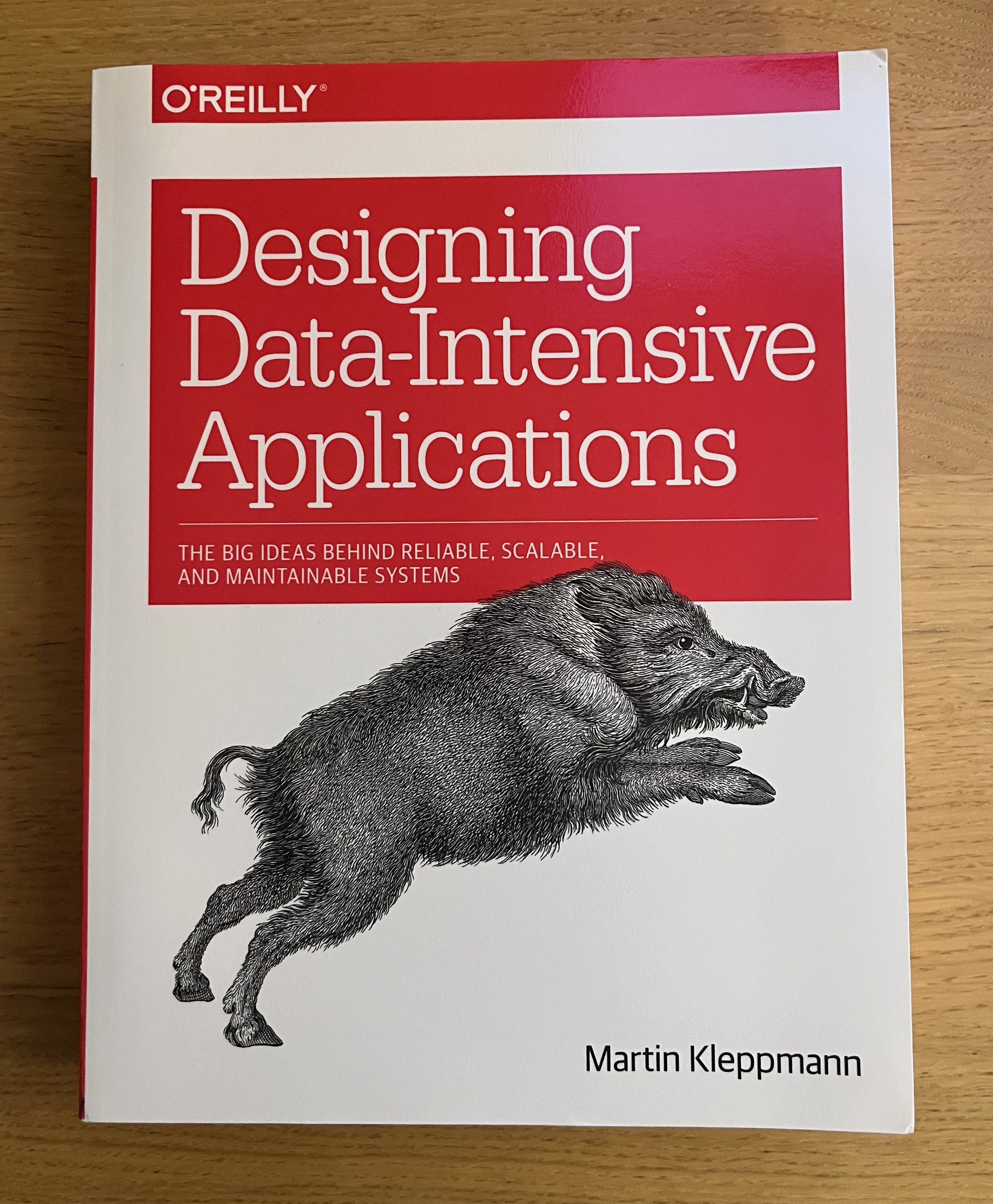 The book 'Designing Data-Intensive Applications' by Martin Kleppmann.